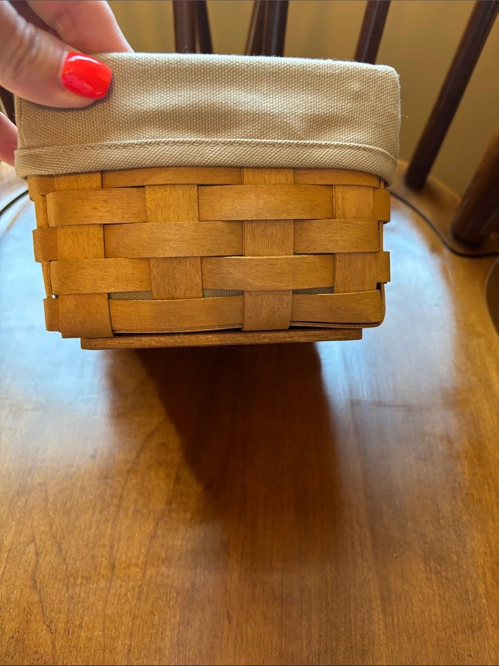 Longaberger Card File Basket Set
